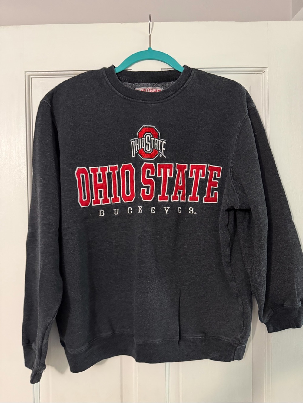 Buckeyes Dark Gray Crewneck Sweatshirt - Collegiate Logo